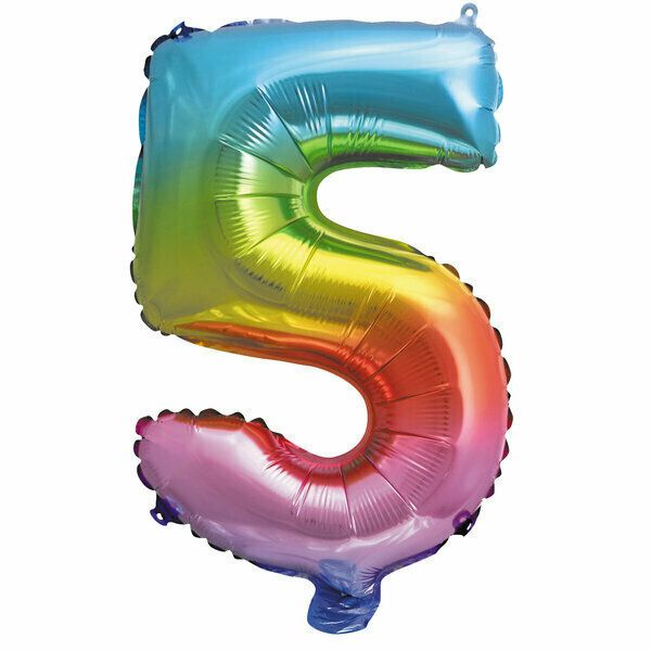 Φωτογραφία προϊόντος: Procos Party Μπαλόνι Decoiation Foil Balloons Νούμερο 5 35εκ Πολύχρωμο (92728)