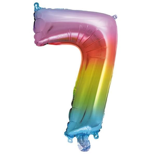 Φωτογραφία προϊόντος: Procos Party Μπαλόνι Decoiation Foil Balloons Νούμερο 7 35εκ Πολύχρωμο (92730)
