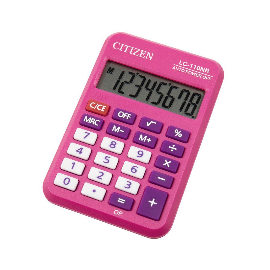 Φωτογραφία προϊόντος: Exas Αριθμομηχανή Citizen Lc-110Nrpk 8 Ψηφίων Pink (143110005)