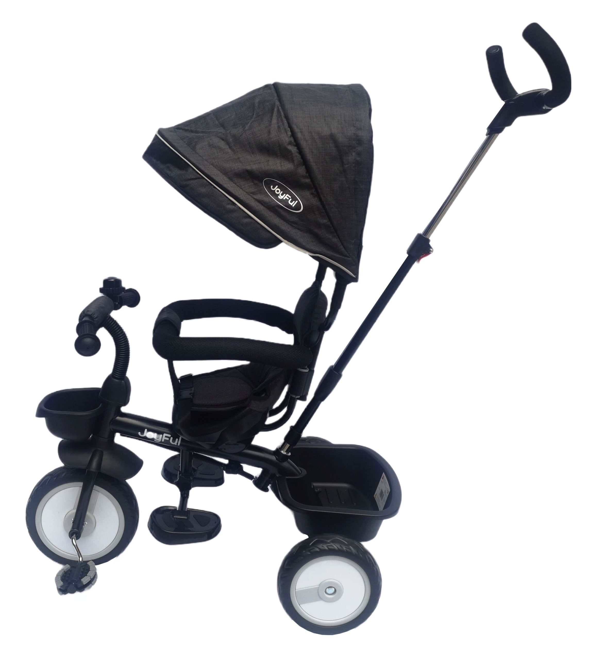 Φωτογραφία προϊόντος: Ποδήλατο Τρίκυκλο Joyful Eva Wheel Black (T302N-G01B)
