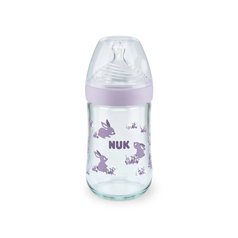 Φωτογραφία προϊόντος: Nuk Μπιμπερό Γυάλινο Nature Sense 240ml Sense Temperature Control Σιλικόνης (10745119)