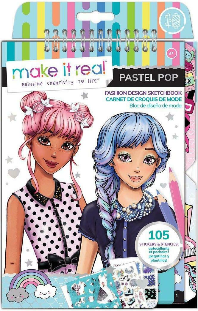 Φωτογραφία προϊόντος: Make It Real- Fashion Design Sketchbook: Pastel Pop (3205)