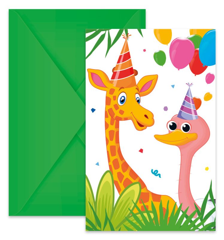 Φωτογραφία προϊόντος: Procos Party Προσκλήσεις Decorata Jungle Balloons (93788)