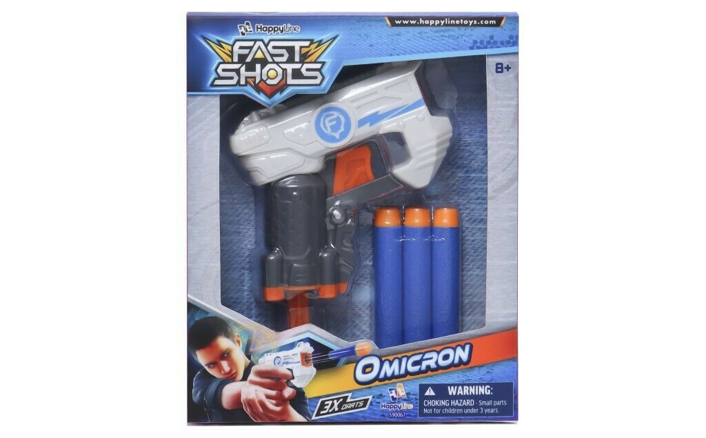 Φωτογραφία προϊόντος: Just Toys Fast Shots Omicron With 3 Foam Darts (590067)