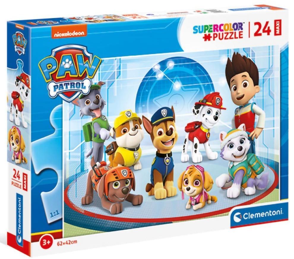 Φωτογραφία προϊόντος: Clementoni Παζλ 24 Maxi Super Color Paw Patrol (1200-24211)