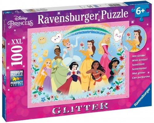 Φωτογραφία προϊόντος: Παζλ 100XXL Ravensburger Πριγκίπισσες Glitter (13326)
