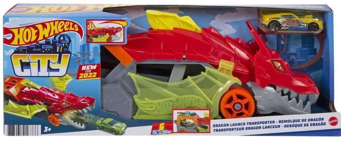 Φωτογραφία προϊόντος: Mattel Hot Wheels Νταλίκα Δράκος (GTK42)