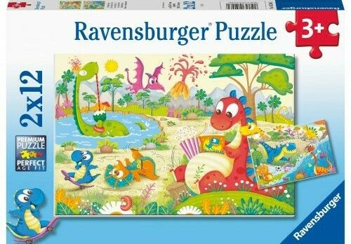 Φωτογραφία προϊόντος: Παζλ 2x12 Ravensburger Δεινόσαυροι (05246)