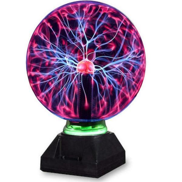 Φωτογραφία προϊόντος: OEM Magic Plasma Light Ball Διακοσμητικό Φωτιστικό με Φωτισμό RGB Plasma Ball LED 21cm σε Μαύρο Χρώμα