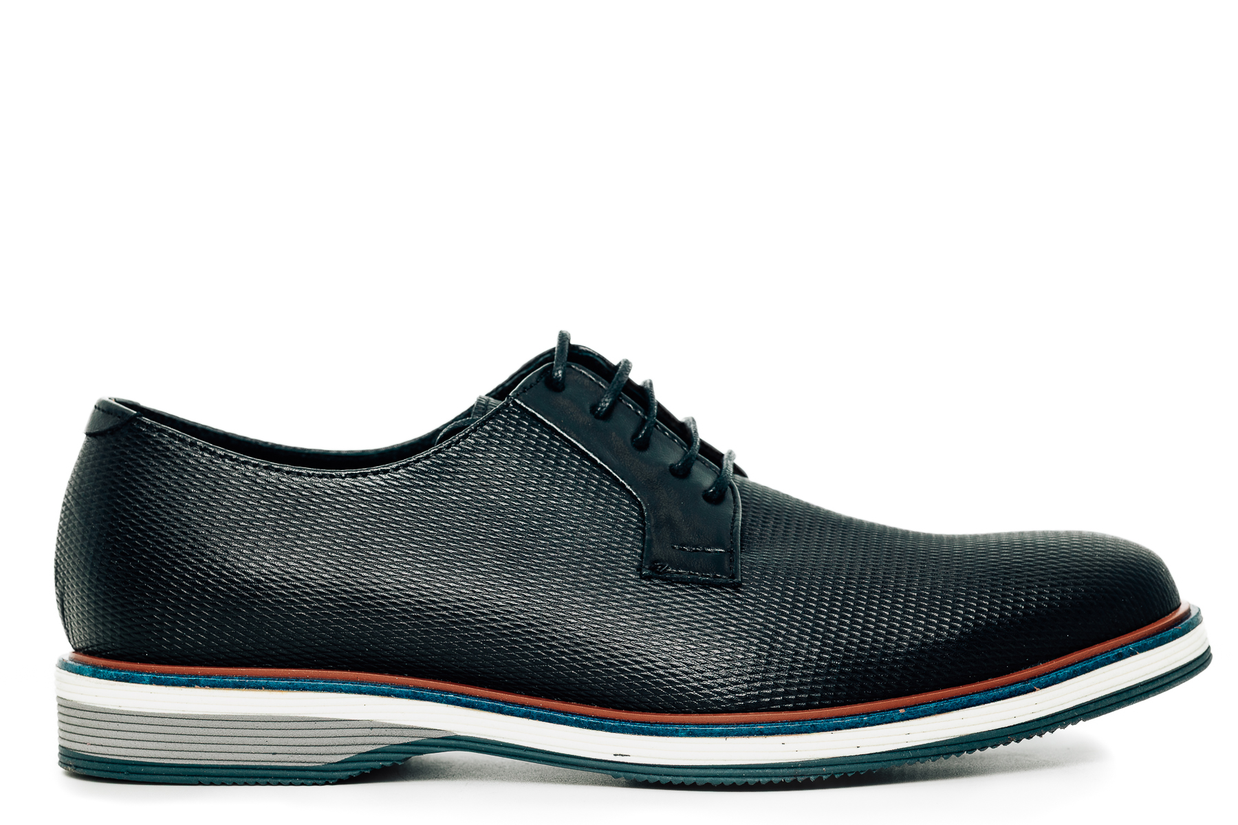 Φωτογραφία προϊόντος: Fentini Ανδρικό Δερμάτινο Derby Shoes – Μαύρο (0014-2187-Gel1-2181)