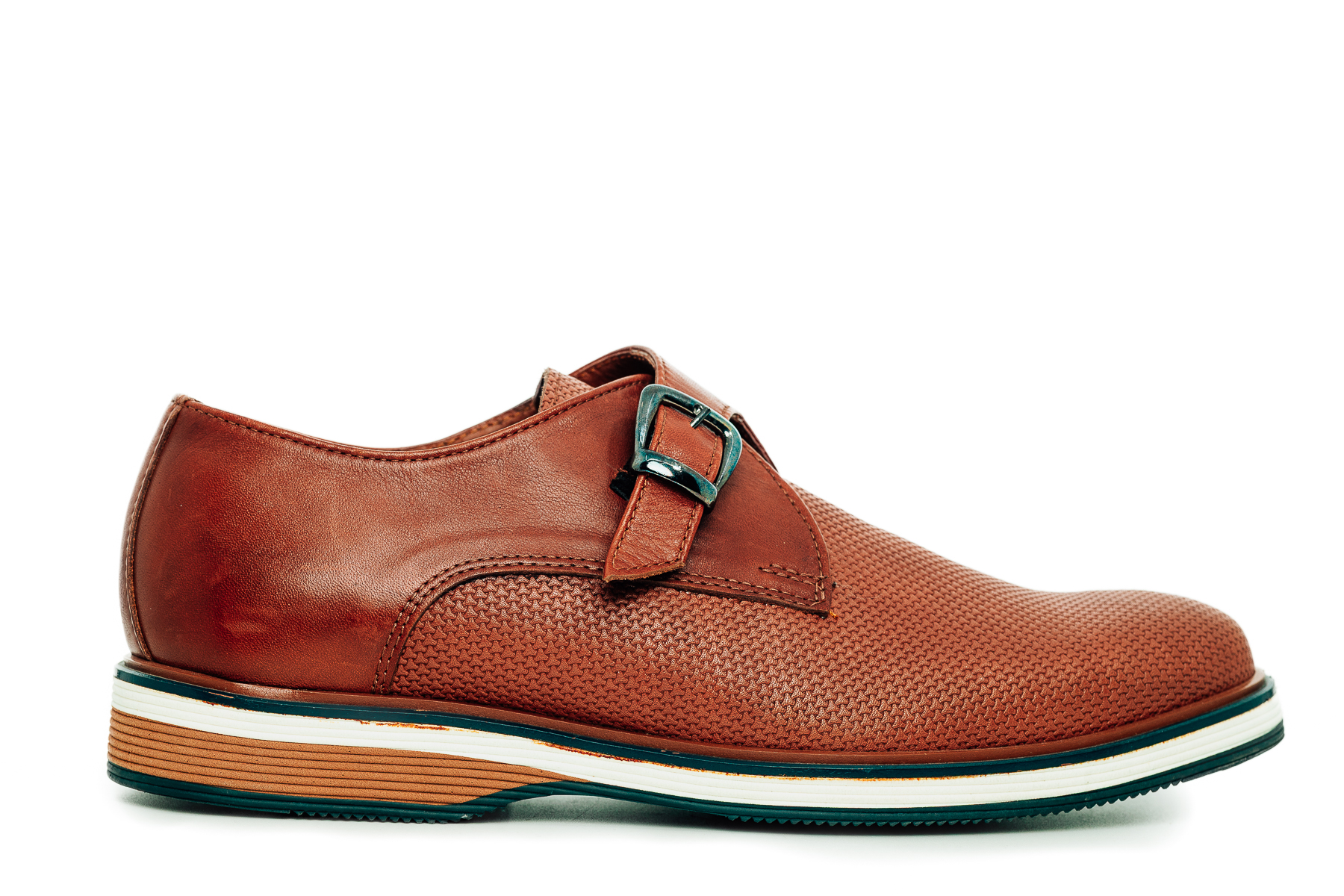 Φωτογραφία προϊόντος: Fentini Ανδρικό Δερμάτινο Monk Strap – Καφέ
