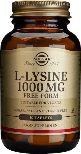 Φωτογραφία προϊόντος: Solgar L-Lysine 50 Ταμπλέτες Unflavoured