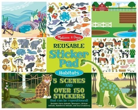 Φωτογραφία προϊόντος: Melissa &amp; Doug Επαναχρησιμοποιούμενα Αυτοκόλλητα-Βιότοπα Ζωάκια (14196)