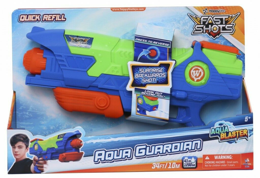Φωτογραφία προϊόντος: Just Toys Fast Shots Νεροπίστολο Aqua Guardian 10M Με Δοχείο 1200ML (580023)