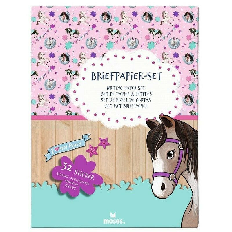 Φωτογραφία προϊόντος: Moses Writting Paper Set With 32 Stickers Horse (M26246)
