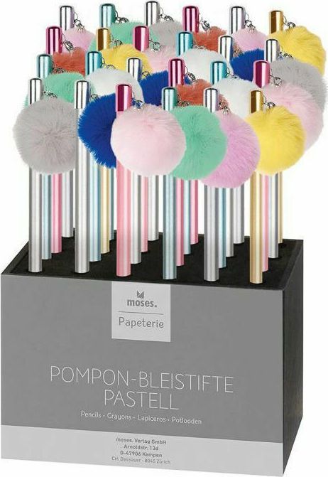 Φωτογραφία προϊόντος: Moses Μολύβι Pom Pom Σε Παστέλ Χρώματα (M80853)