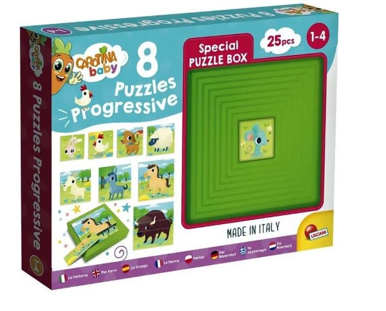 Φωτογραφία προϊόντος: Real Fun Toys Παζλ Carotina Baby 9 Παζλ Πυραμίδα- Φάρμα (95483)