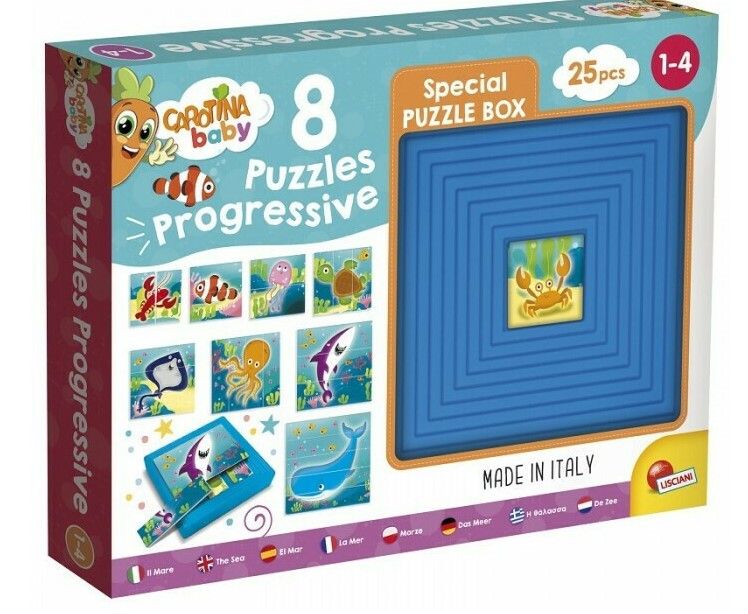 Φωτογραφία προϊόντος: Real Fun Toys Παζλ Carotina Baby 9 Παζλ Πυραμίδα-Θάλασσα (95490)