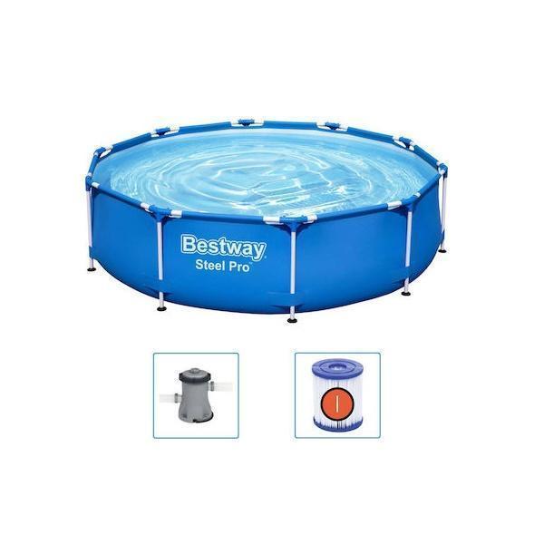 Φωτογραφία προϊόντος: OEM Bestway Steel Pro Πισίνα PVC με Μεταλλικό Σκελετό & Αντλία Φίλτρου 305x305x76εκ.