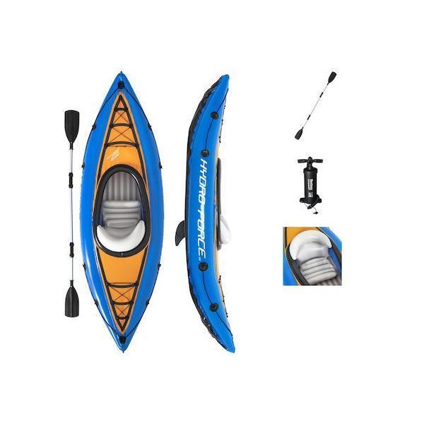 Φωτογραφία προϊόντος: OEM Bestway Hydro Force 65115 Φουσκωτό Kayak Θαλάσσης 1 Ατόμου Μπλε