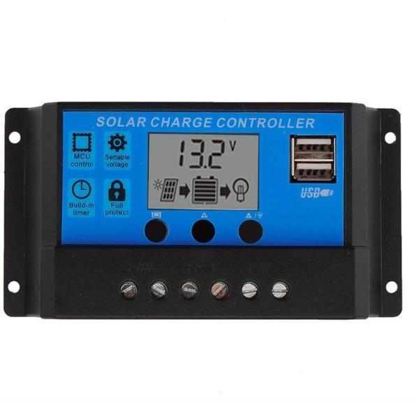Φωτογραφία προϊόντος: OEM PWM 40A Dual USB Solar Panel Battery Regulator Ρυθμιστής Φόρτισης 24V 40A