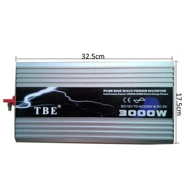 Φωτογραφία προϊόντος: OEM Inverter Αυτοκινήτου Καθαρού Ημιτόνου 3000W για 12V DC
