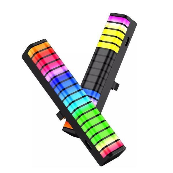 Φωτογραφία προϊόντος: OEM TECHBLAZE RGB Aroma Diffuser Rhythm Light 2 σε 1 Ήχος Ενεργοποιημένος Led Όχημα Αρωματική λάμπα Μουσικός έλεγχος Υγραντήρας αέρα αυτοκινήτου RGB Voice Pickup LED Strip