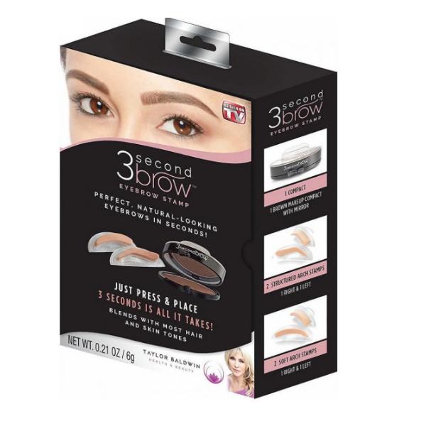 Φωτογραφία προϊόντος: OEM As Seen On TV Stencils Φρυδιών 3 Second Eyebrow Taupe Brown 3τμχ 29839505