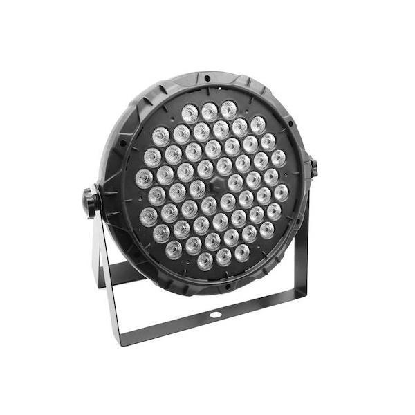 Φωτογραφία προϊόντος: OEM Φωτορυθμικό LED PAR DMX 54 SMD 54W FlatPAR RGB