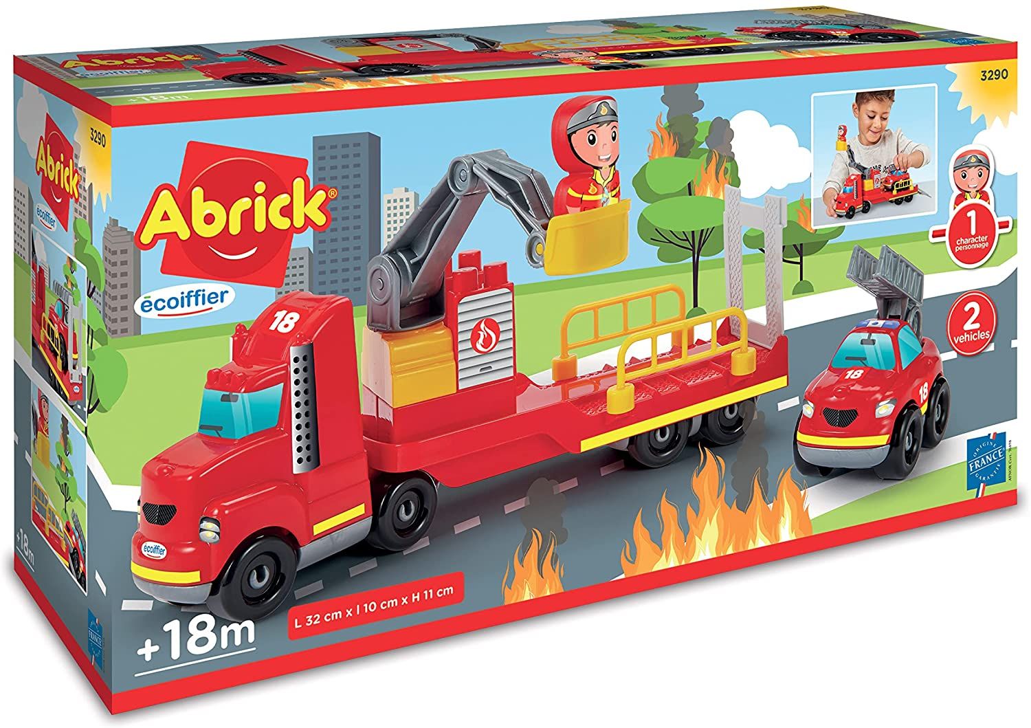 Φωτογραφία προϊόντος: Ecoiffier Abrick Fire Truck Operation 33 τμχ (3290)