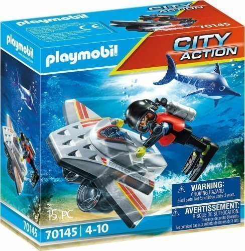 Φωτογραφία προϊόντος: Playmobil Επιχείρηση Διάσωσης Με Καταδυτικό Scooter (70145)