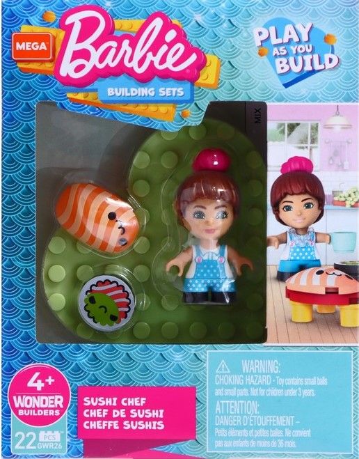 Φωτογραφία προϊόντος: Mega Bloks Mega Blocks Barbie Φιγούρες Με Αξεσουάρ Σουσι Σεφ (GWR26)