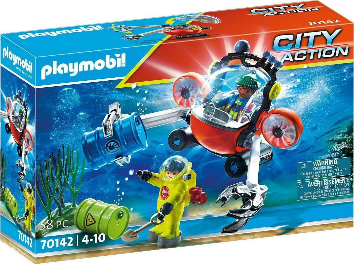 Φωτογραφία προϊόντος: Playmobil Επιχείρηση Υποβύχιου Καθαρισμού (70142)