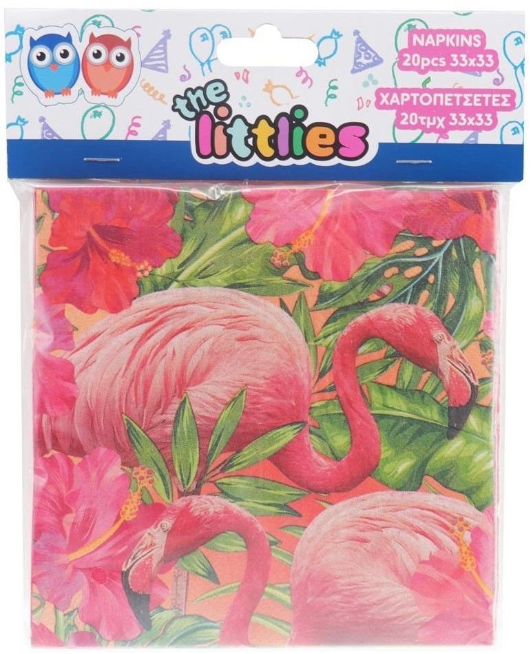 Φωτογραφία προϊόντος: The Littlies Party Χαρτοπετσέτες Flamingo (000646616)