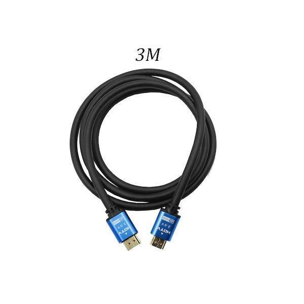 Φωτογραφία προϊόντος: OEM Καλώδιο HDMI 3m V2.0 4K UHD HDR 3D 2160P HD3m Μαύρο