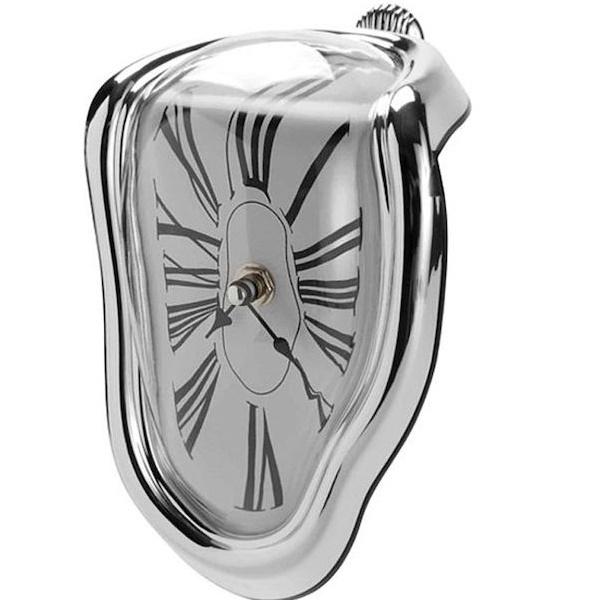 Φωτογραφία προϊόντος: OEM Επιτραπέζιο Ρολόι Melting Time Clock Silver 22810