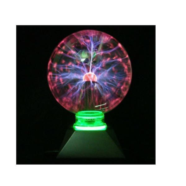 Φωτογραφία προϊόντος: OEM Magic Plasma Light Ball Διακοσμητικό Φωτιστικό με Φωτισμό RGB Plasma Ball LED 19cm σε Μαύρο Χρώμα