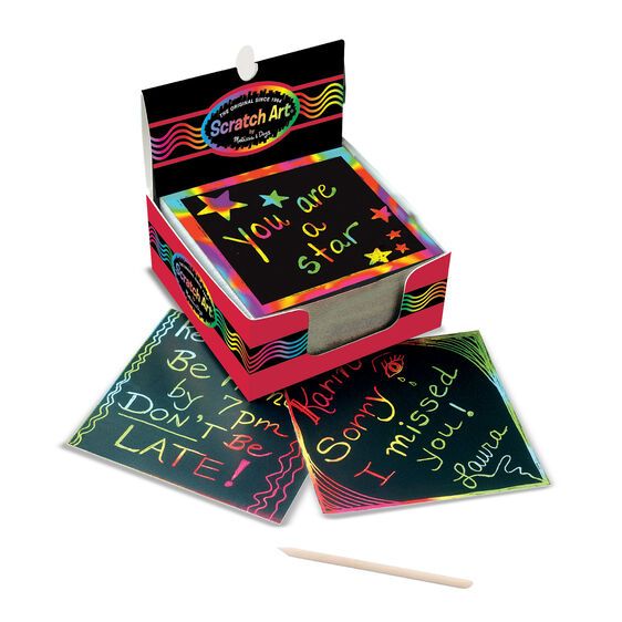 Φωτογραφία προϊόντος: Melissa &amp; Doug Melissa And Doug Mini Scratch Art Φύλλα Σημειώσεων Με Θήκη 125 Τμχ (15945)