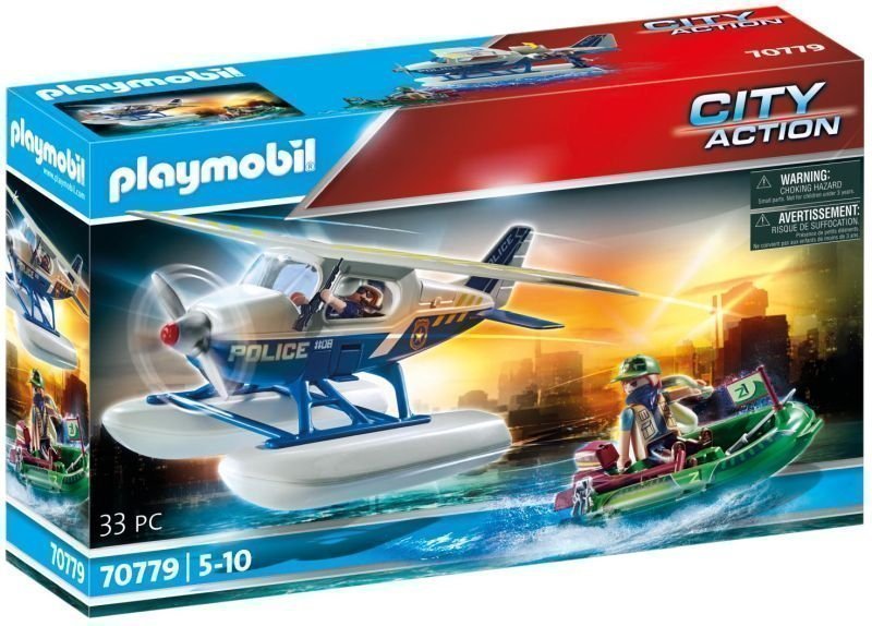 Φωτογραφία προϊόντος: Playmobil Καταδίωξη Λαθρεμπόρου Απο Αστυνομικό Υδροπλάνο (70779)