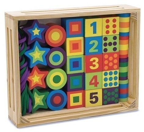 Φωτογραφία προϊόντος: Melissa &amp; Doug Ξύλινο Εκπαιδευτικό Παιχνίδι Με Κορδόνια (13775)