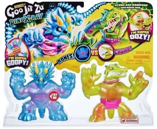 Φωτογραφία προϊόντος: Giochi Preziosi Goo Jit Zu Dino X-Ray Versus Pack Tritops Vs Shredz (GJT25000)
