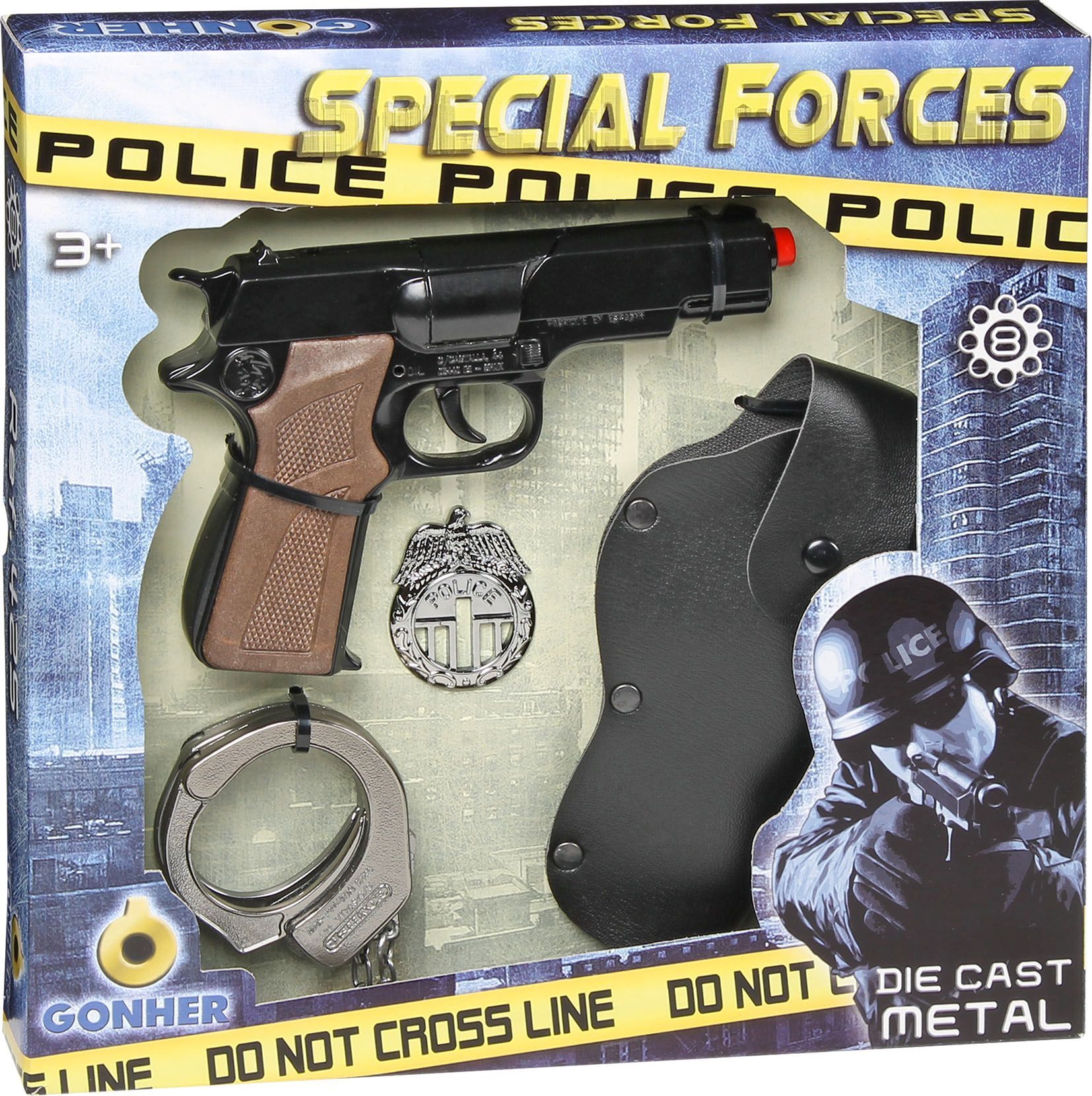 Φωτογραφία προϊόντος: Οπλο Gonher Police Playset 8 Shoots (425/6)