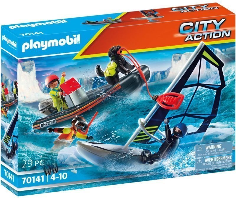Φωτογραφία προϊόντος: Playmobil Διάσωση Ιστιοφόρου Με Φουσκωτό Σκάφος (70141)