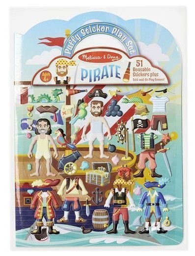 Φωτογραφία προϊόντος: Melissa &amp; Doug Αυτοκόλλητα Puffy Επαναχρησιμοποιούμενα-Πειρατής (19102)
