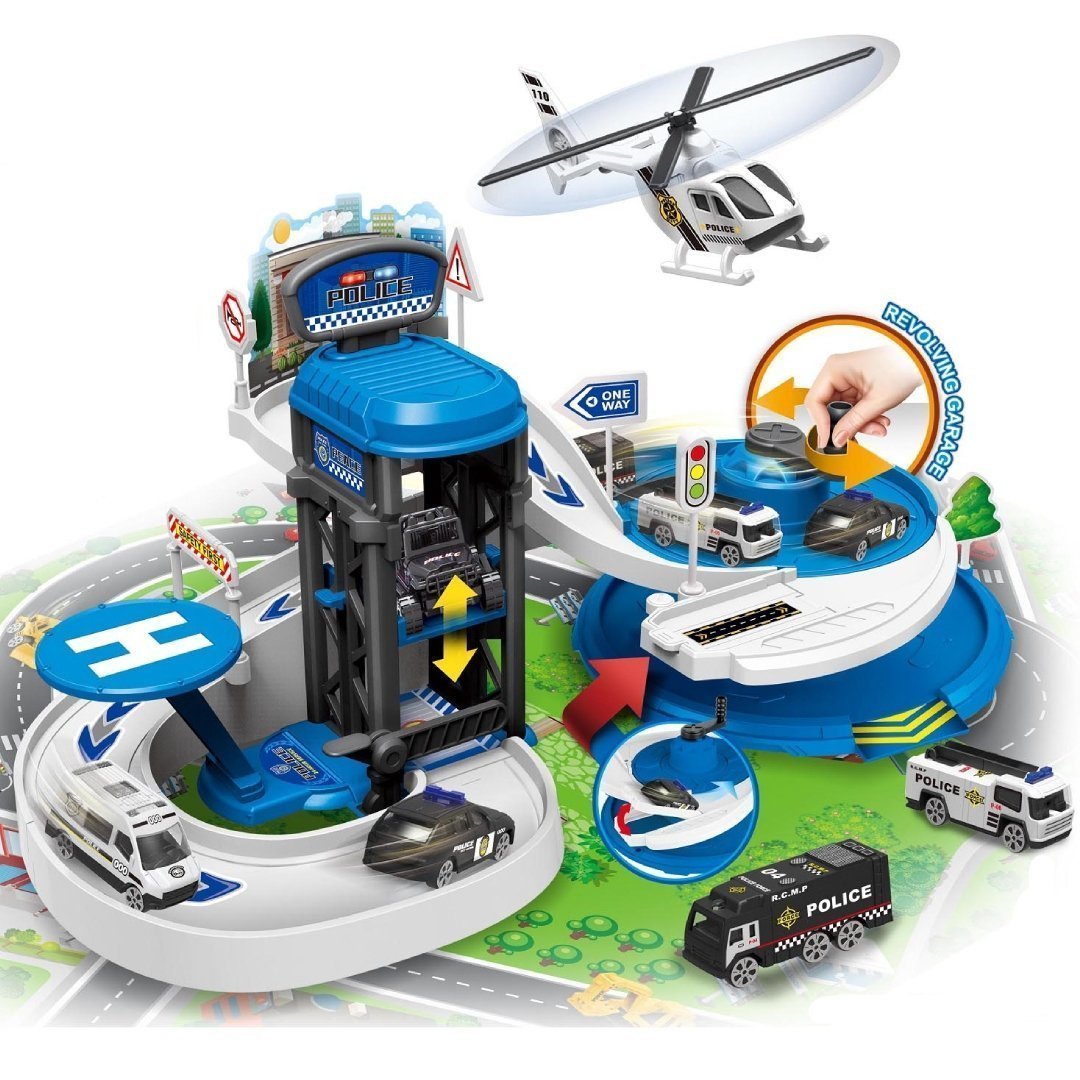 Φωτογραφία προϊόντος: Blue Toys Playset Parking Γκαραζ Αστυνομίας (MKN086709)