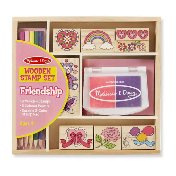 Φωτογραφία προϊόντος: Melissa & Doug Melissa And Doug Ξύλινο Σετ Σφραγίδες - Friendship (11632)