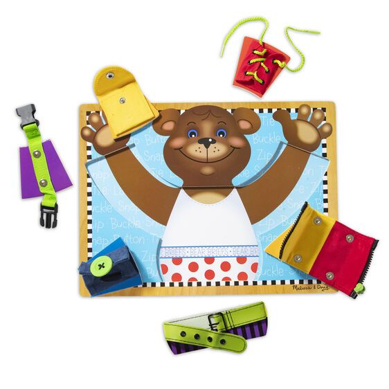 Φωτογραφία προϊόντος: Melissa &amp; Doug Melissa And Doug Ξύλινο Βασικό Σετ Δεξιοτήτων Για Ντύσιμο (13784)