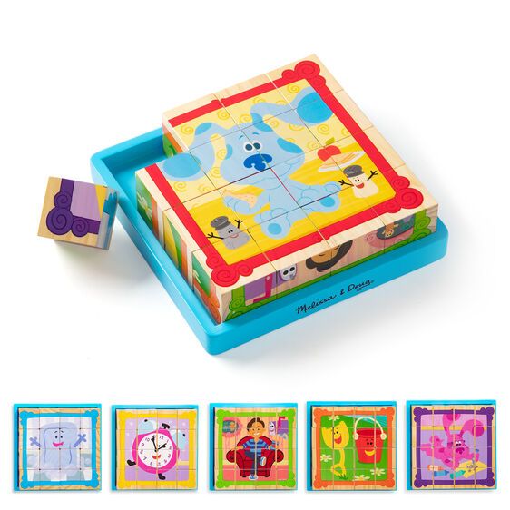 Φωτογραφία προϊόντος: Melissa &amp; Doug Ξύλινο Παζλ Κύβος Μπλε (33007)