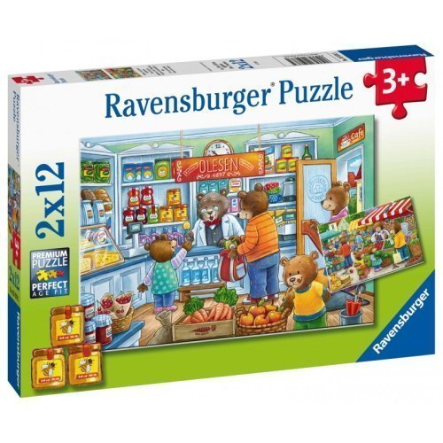 Φωτογραφία προϊόντος: Παζλ Ravensburger 2x12 Στο Παντοπωλείο (05076)