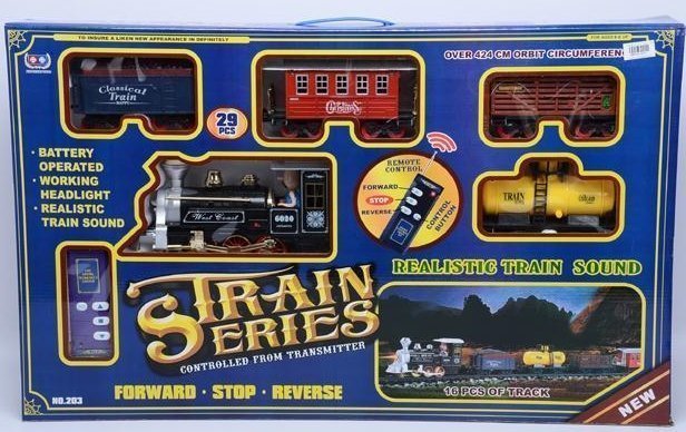 Φωτογραφία προϊόντος: Blue Toys Τηλεκατευθυνομενος Σιδηροδρομος Με Χειριστηριο Και Βαγονια Oem (MKF661584)